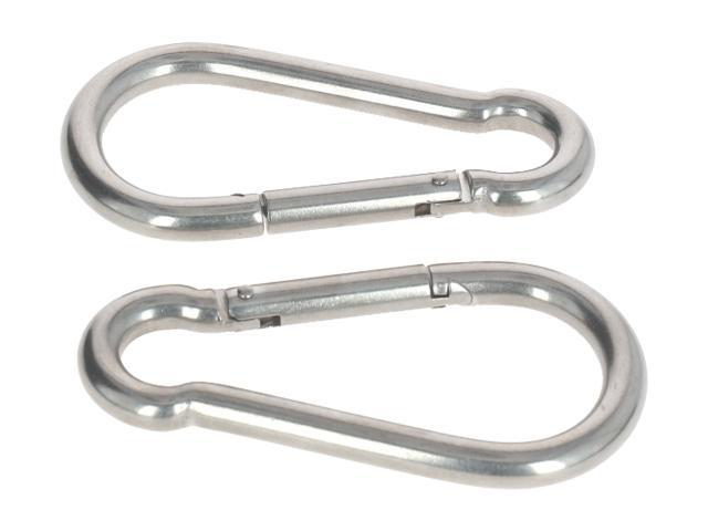 Karbinhake DIN5299 C 7x70mm, 90Kg Rostfritt stål (2 pack)