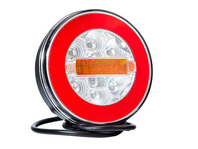 LED Baklampa SCANDI-113 Hö/Vä Ø140x50,5mm 12-24V