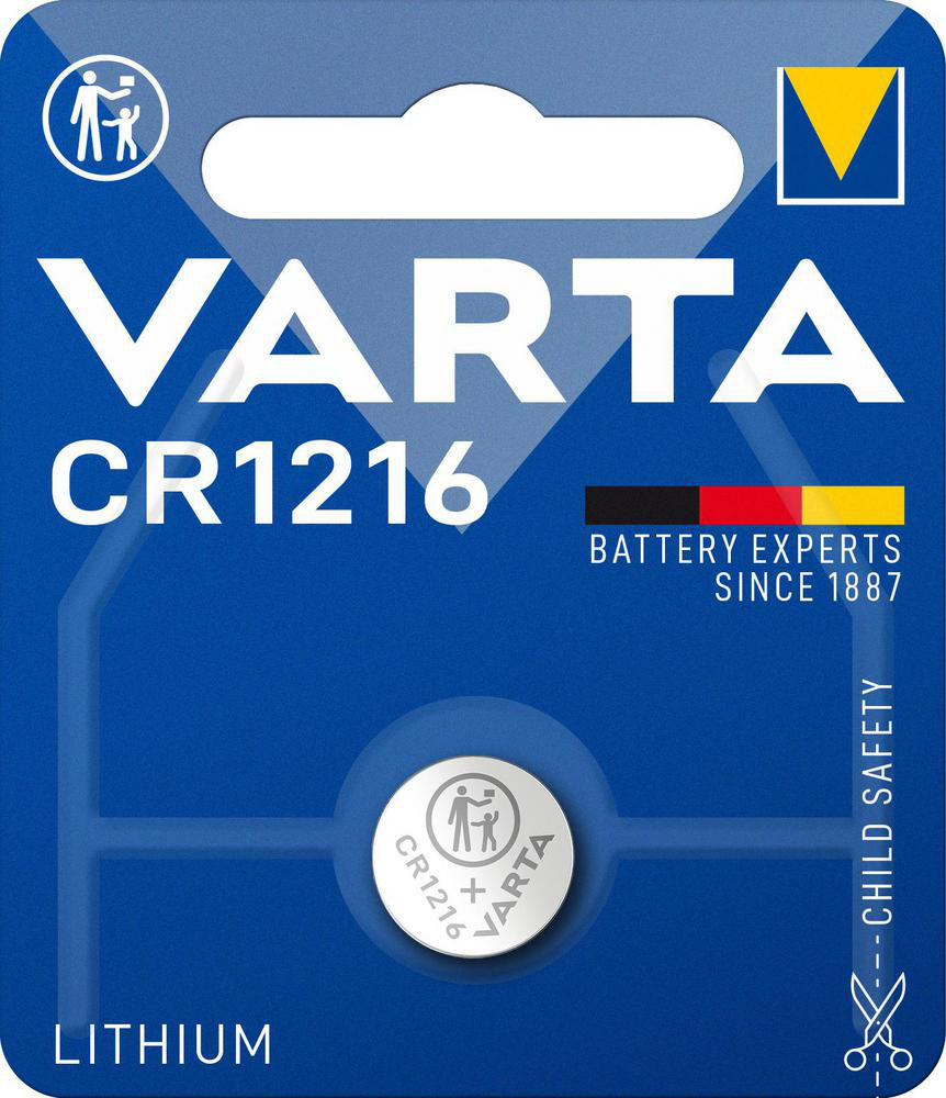 Produktfoto för Varta Electronics - Batteri CR1216 - Li - 25 mAh