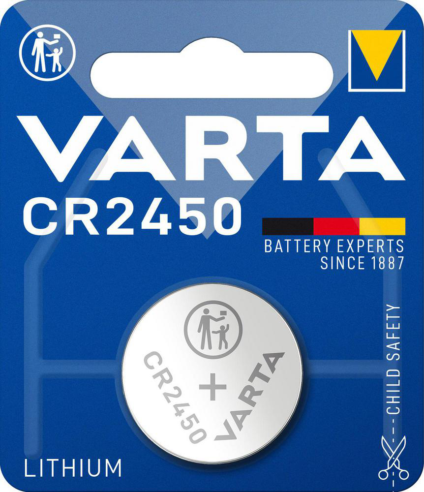 Litium CR2450 Knappcellsbatteri