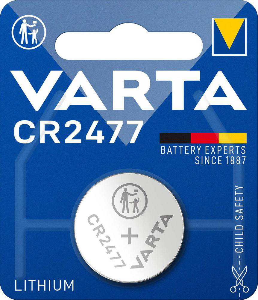 Litium CR2477 Knappcellsbatteri Varta
