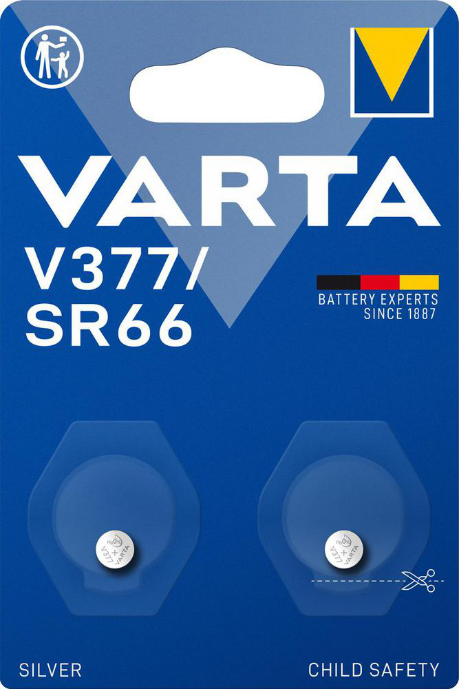 Knappcellsbatteri V377/SR66 (2-pack) Varta