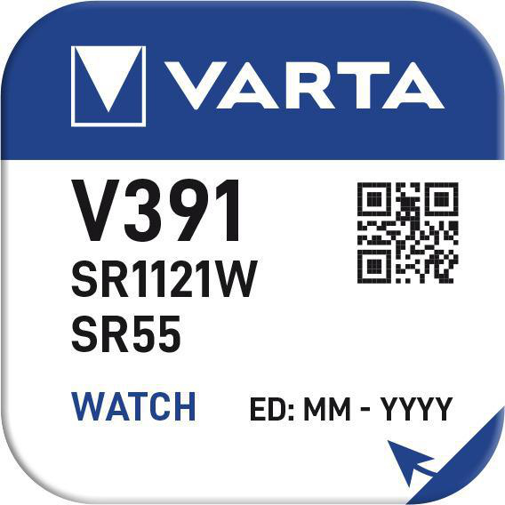 Silver mynt V391/SR55 knappcellsbatteri