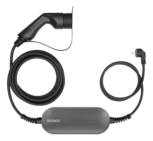 Deltaco e-Charge Deltaco e-Charge Laddkabel 2,3 kW Schuko - Typ2 1-FAS