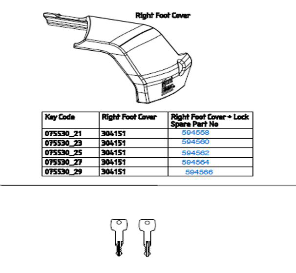 Spare part cover right Xplore_key27 Mont Blanc
