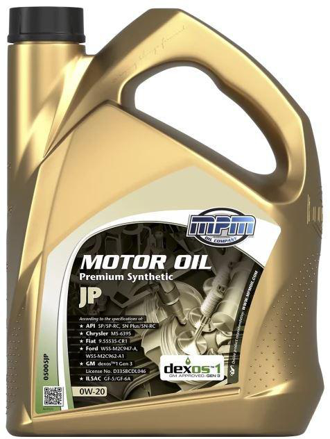 MPM Premium Synthetic JP 0W-20 Motorolja Dunk 5 l