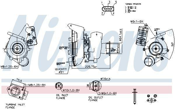 Alternativ bild 0 för Turboaggregat Nissens