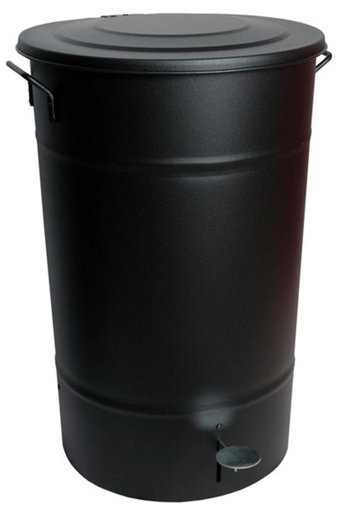 Avfallsbehållare/soptunna, 70 l, svart null