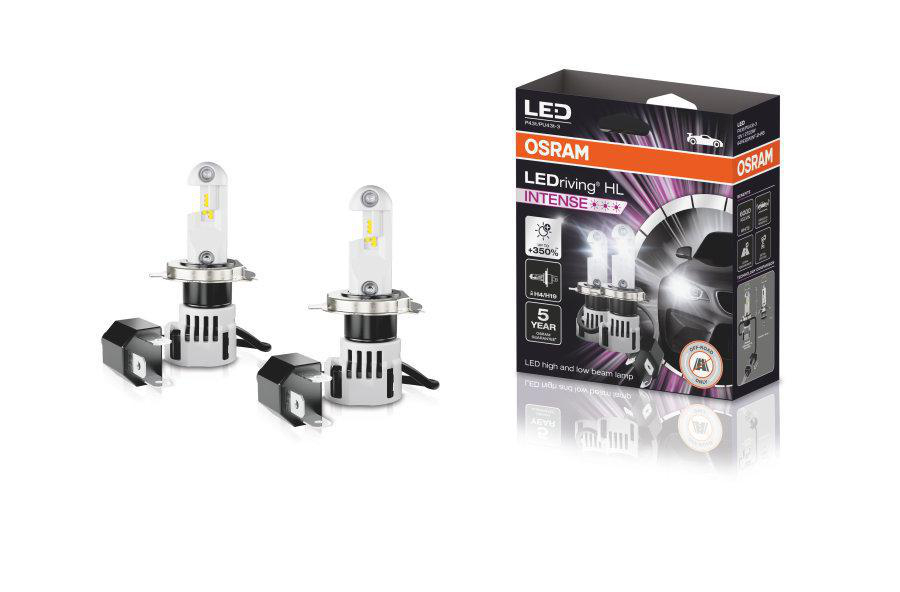 Alternativ bild 0 för Lampa,LEDriving H4/H19 HL INTENSE LED , 2-pack Osram
