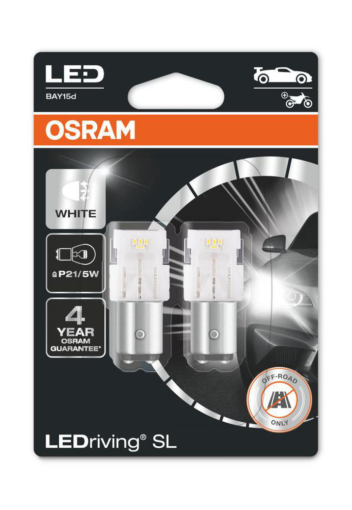 Alternativ bild 0 för Lampa, LEDriving P21/5W LED Vit, 2-pack Osram