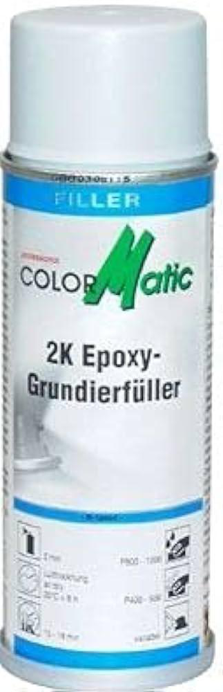 Colormatic 2K Epoxy Primer Filler HG6 - Fyllprimer Svart 200 ml