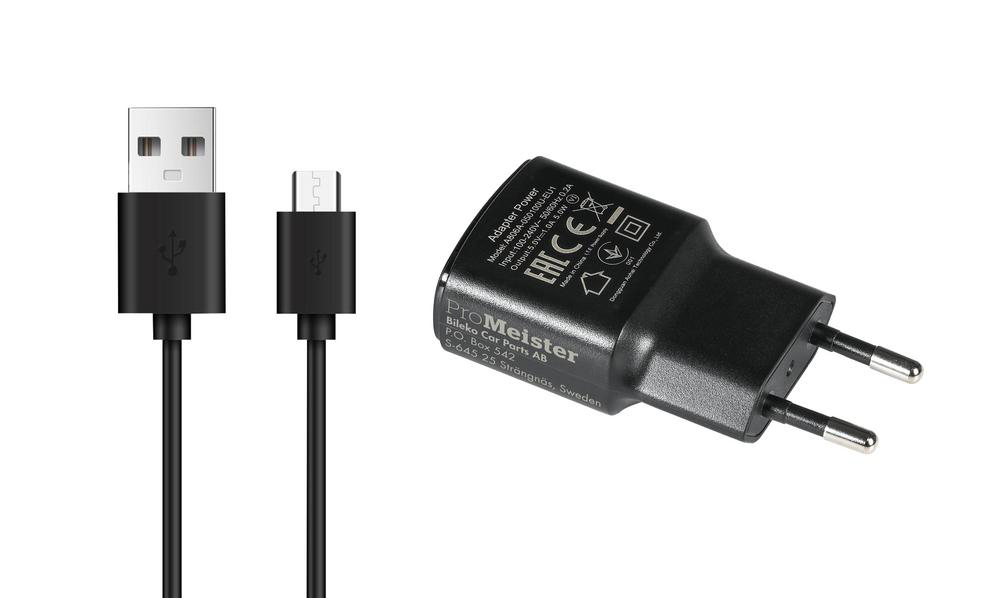 USB Micro laddkabel 1 m ProMeister