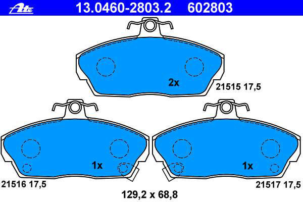 Alternativ bild 0 för Bromsbelägg ATE