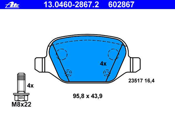 Alternativ bild 0 för Bromsbelägg