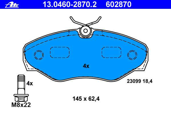 Alternativ bild 0 för Bromsbelägg ATE