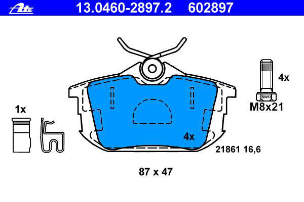 Alternativ bild 0 för Bromsbelägg