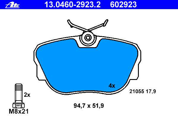 Alternativ bild 0 för Bromsbelägg ATE