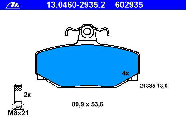 Alternativ bild 0 för Bromsbelägg