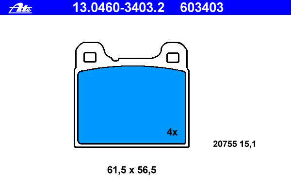 Alternativ bild 0 för Bromsbelägg