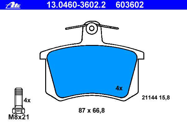 Alternativ bild 0 för Bromsbelägg ATE