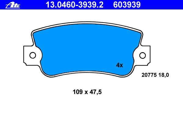 Alternativ bild 0 för Bromsbelägg