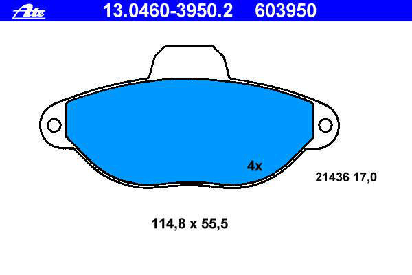 Alternativ bild 0 för Bromsbelägg ATE
