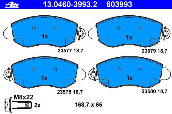 Alternativ bild 0 för Bromsbelägg
