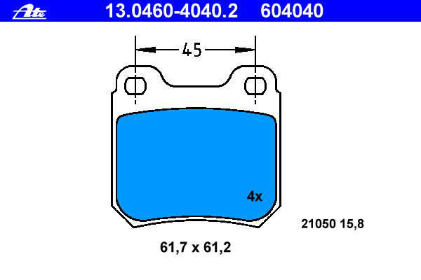 Alternativ bild 0 för Bromsbelägg ATE