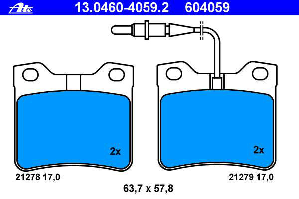 Alternativ bild 0 för Bromsbelägg