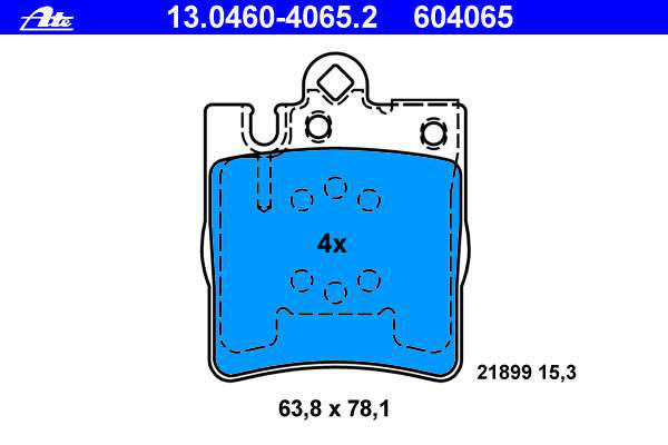 Alternativ bild 0 för Bromsbelägg ATE
