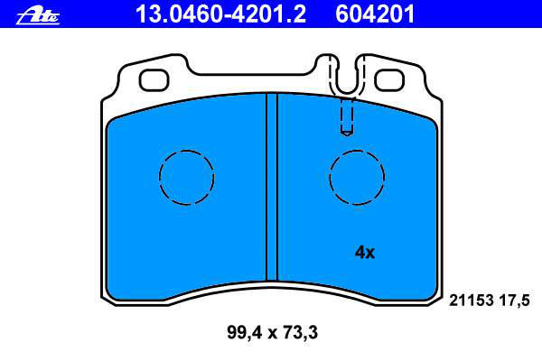Alternativ bild 0 för Bromsbelägg ATE