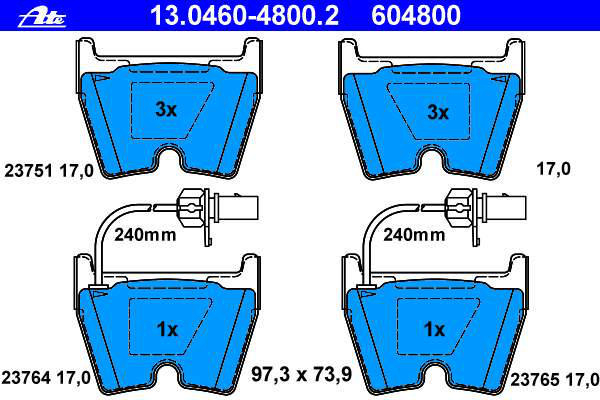 Alternativ bild 0 för Bromsbelägg