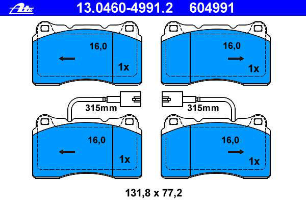 Alternativ bild 0 för Bromsbelägg