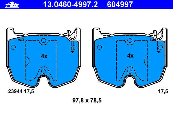 Alternativ bild 0 för Bromsbelägg