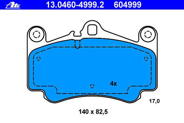 Alternativ bild 0 för Bromsbelägg