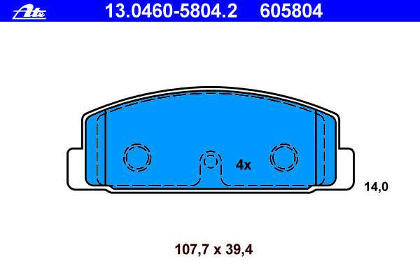Alternativ bild 0 för Bromsbelägg ATE