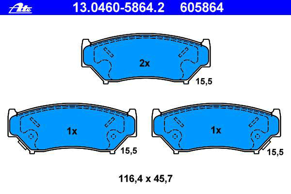 Alternativ bild 0 för Bromsbelägg