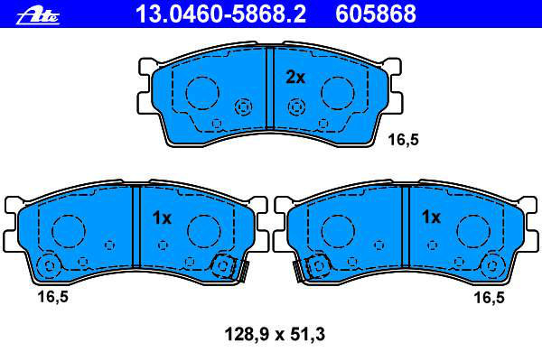 Alternativ bild 0 för Bromsbelägg