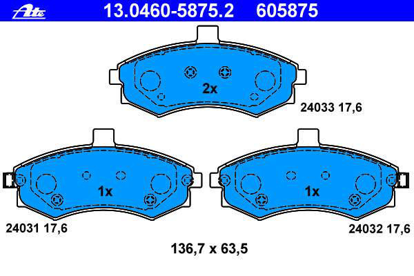 Alternativ bild 0 för Bromsbelägg