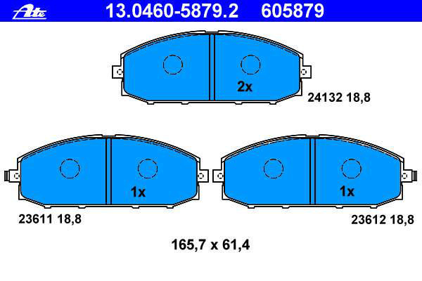Alternativ bild 0 för Bromsbelägg ATE