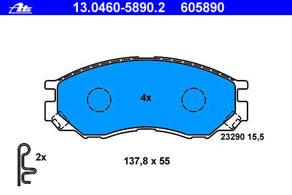 Alternativ bild 0 för Bromsbelägg
