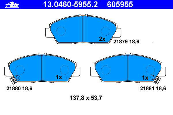 Alternativ bild 0 för Bromsbelägg