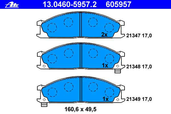 Alternativ bild 0 för Bromsbelägg