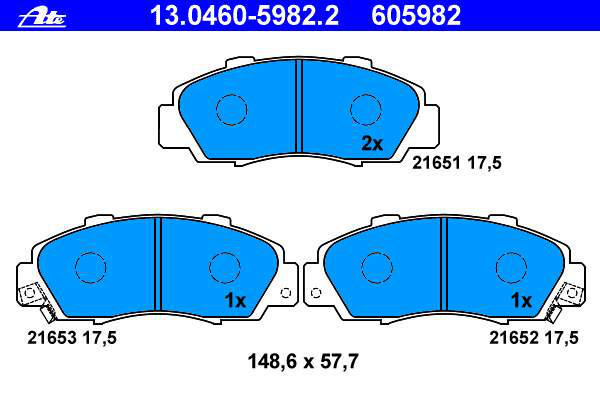 Alternativ bild 0 för Bromsbelägg