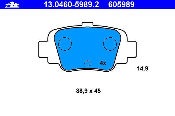 Alternativ bild 0 för Bromsbelägg