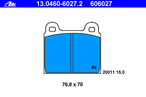 Alternativ bild 0 för Bromsbelägg ATE