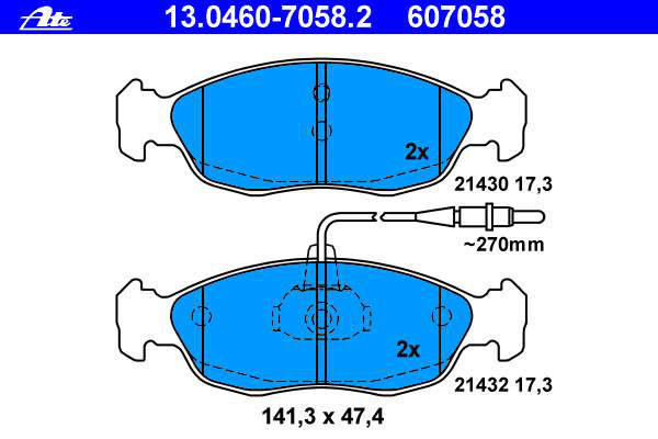 Alternativ bild 0 för Bromsbelägg