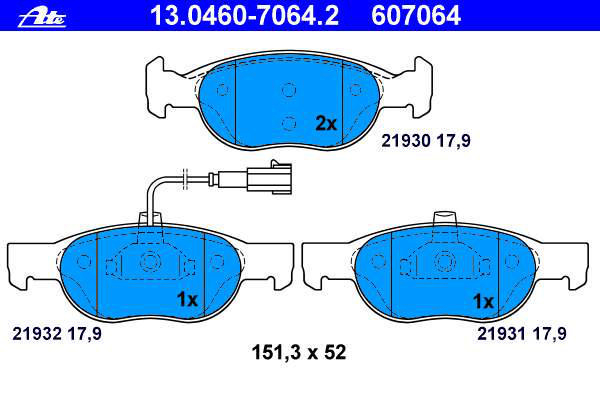 Alternativ bild 0 för Bromsbelägg