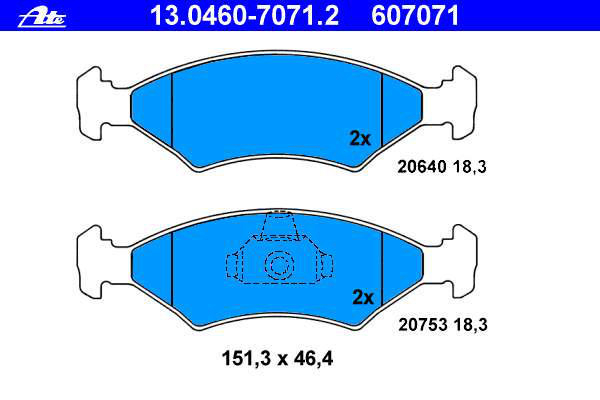 Alternativ bild 0 för Bromsbelägg