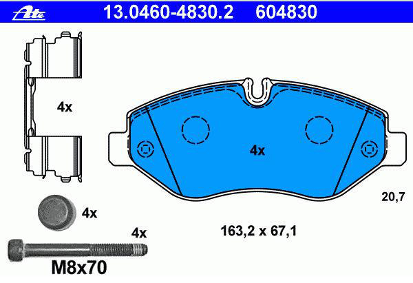 Alternativ bild 0 för Bromsbelägg ATE
